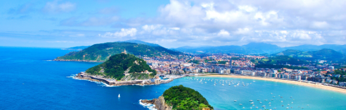 Harbor in San Sebastian, Spain